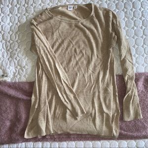 NEW GAP SWEATER - tan/gold colored